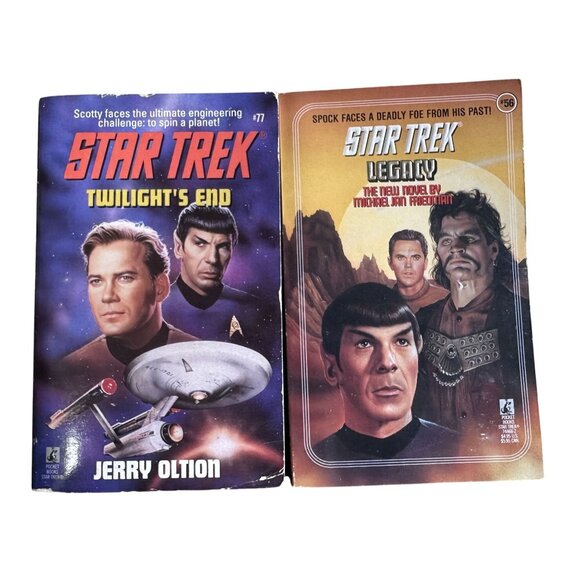 Star Trek Books Enterprise The First Adventure & Star Trek IV Paperback Books - Picture 1 of 5